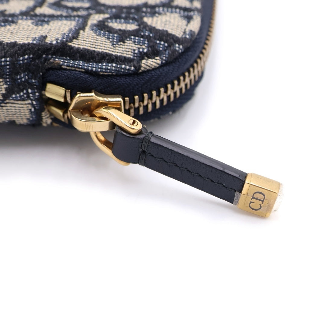 Christian Dior(クリスチャンディオール) クラッチバック トラベルキット オーブリーク ジャカード ネイビー S5476CTZQ レディース