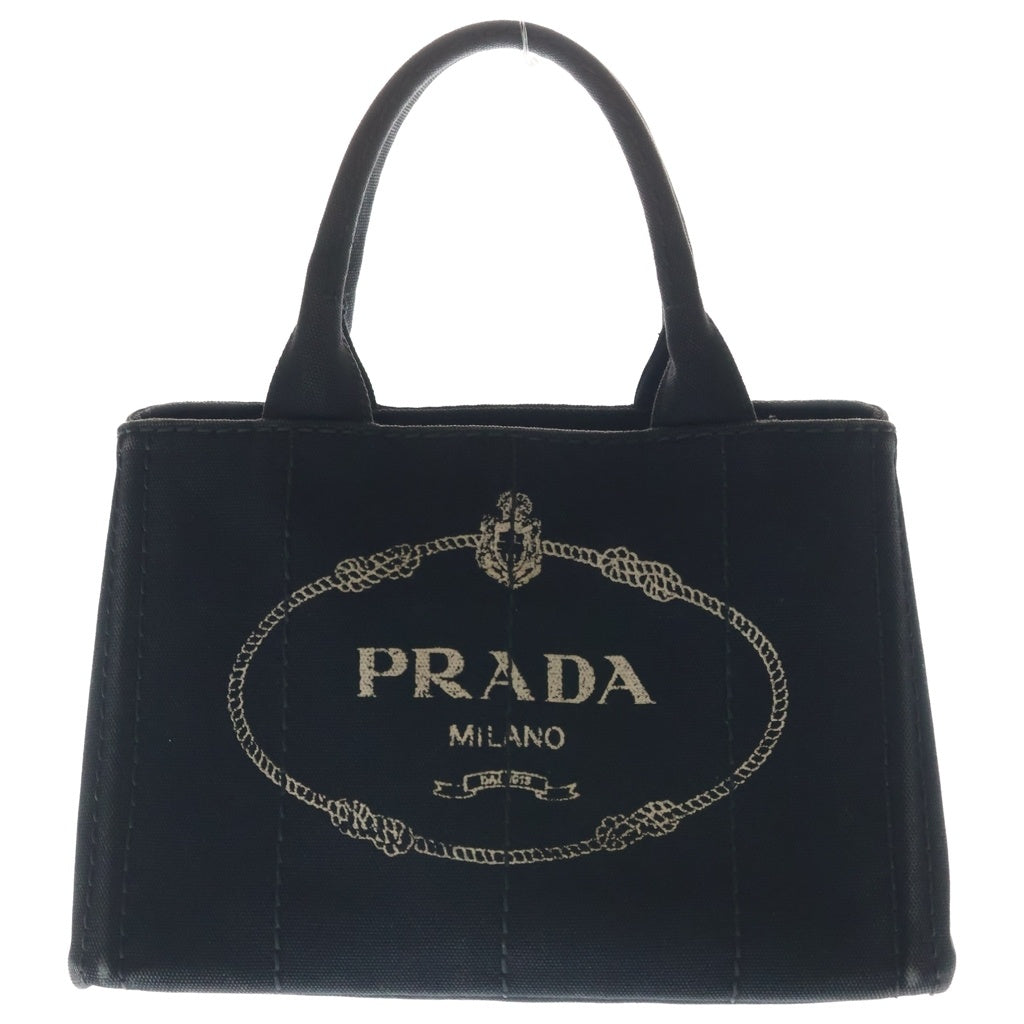 PRADA(プラダ) カナパ トートバック ハンドバック キャンバス ブラック 1BG439 レディース