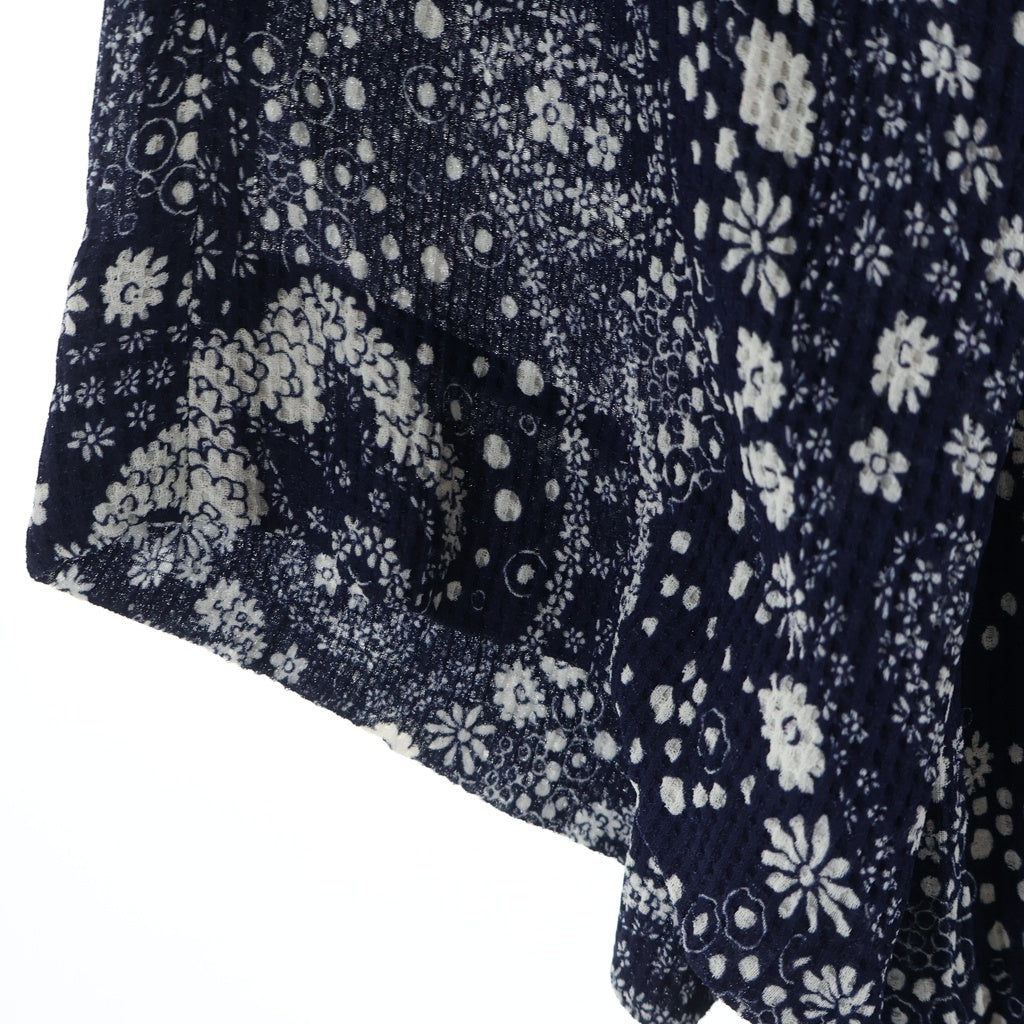 Chloe(クロエ) ペイズリーフラワープリント 半袖ワンピース ブルー×レッド #34 レディース
