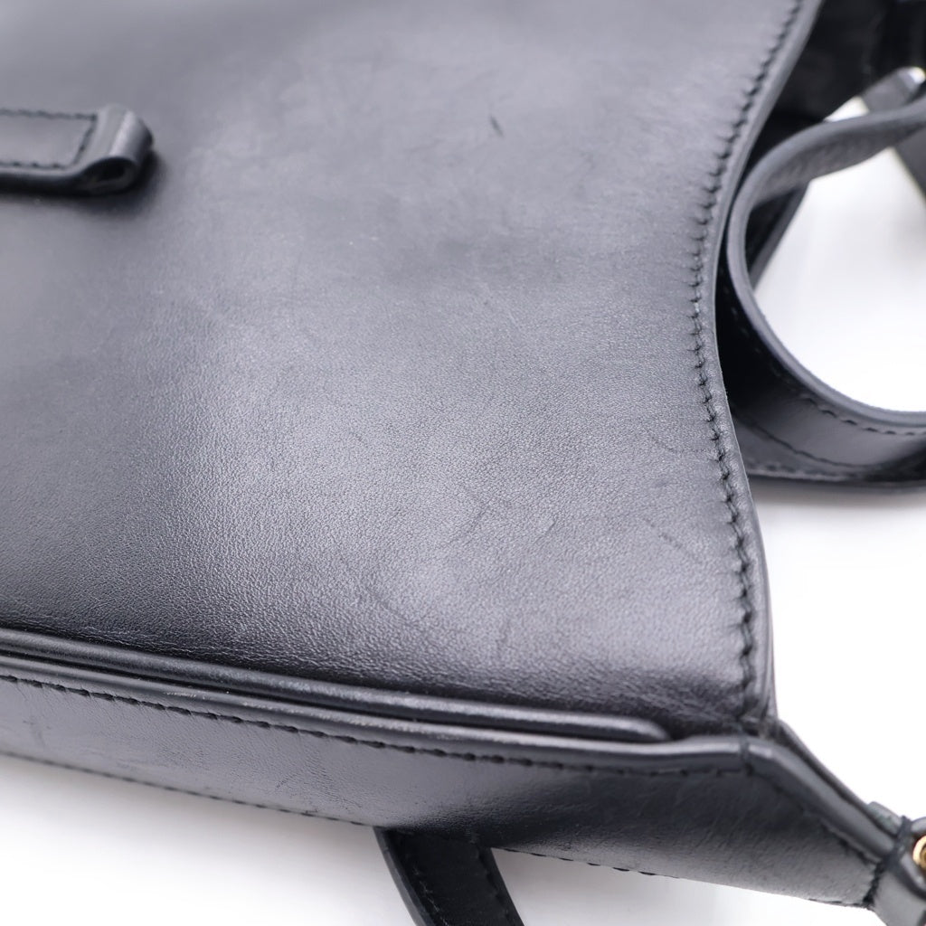 SAINT LAURENT PARIS(サンローランパリ) LE5A7 ミニバーティカル ショルダーバッグ フォンショルダー ブラック レザー ゴールド金具 レディース
