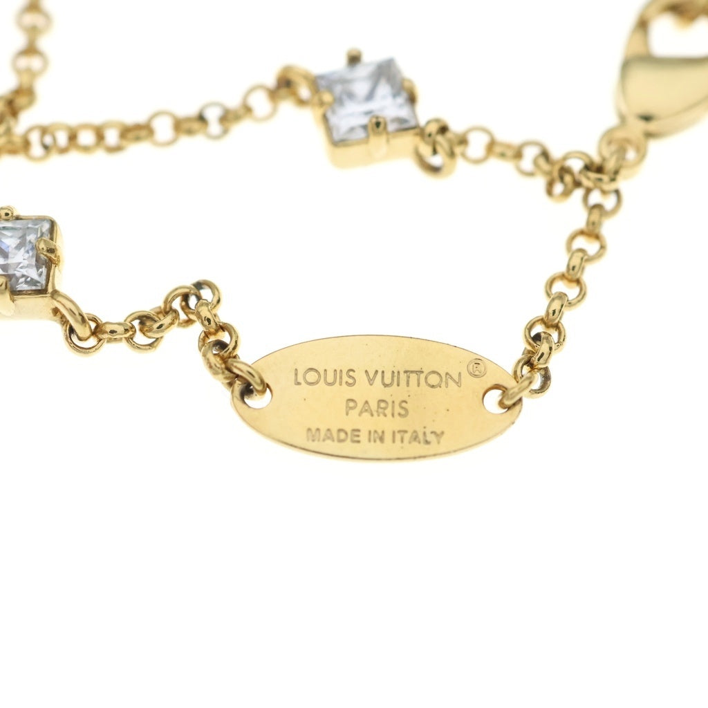 LOUIS VUITTON(ルイヴィトン) ブレスレット レディ ラインストーン ゴールド M1582A レディース