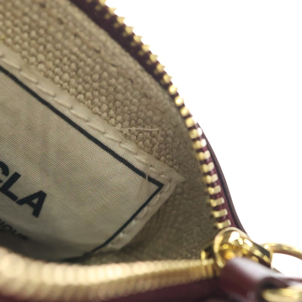 Maison Martin Margiela(メゾンマルタンマルジェラ) 5AC ショルダーバッグ ミニバッグ チェーンバッグ ボルドー レザー SB3WG0025 ゴールド金具 レディース