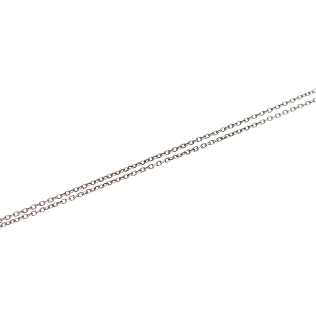 TIFFANY & Co.(ティファニー) リターントゥ ダブルハートネックレス ペンダント チェーン シルバー×ティファニーブルー Ag925 レディース