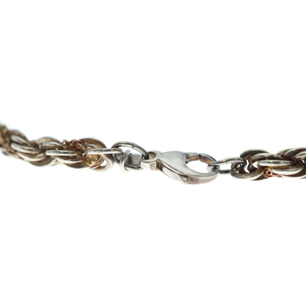 TIFFANY & Co.(ティファニー) ツイストチェーン ブレスレット シルバー×イエローゴールド SV925/14K レディース