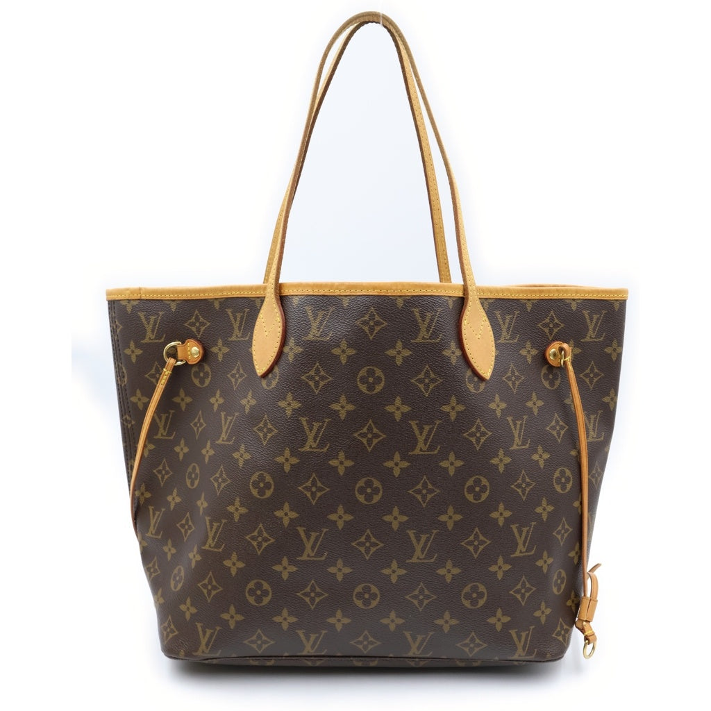 LOUIS VUITTON(ルイヴィトン) モノグラム ネヴァーフルMM 旧型 トートバッグ ハンドバッグ ブラウン レザー×PVC M40156 ゴールド金具 レディース