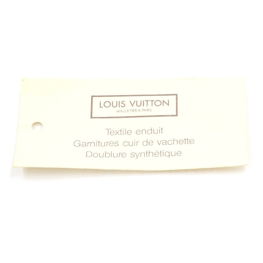 LOUIS VUITTON(ルイヴィトン) ルイヴィトン モノグラム ルーピングMM ハンドバッグ ブラウン レザー×PVC M51146 ゴールド金具 レディース