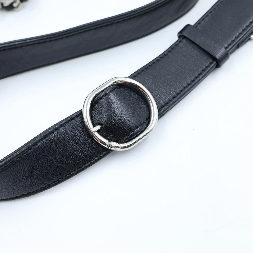 CHANEL(シャネル) マトラッセ ココマーク ホーボー チェーンショルダーバッグ ブラック ラムスキン AS3101 シルバー金具 レディース