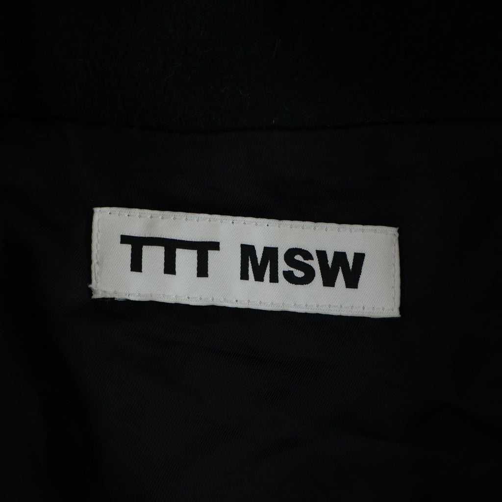 TTT_MSW(ティーモダンストリートウェア) ウールトラックジャケット ドライバーズニット バイカラー マルチカラー TTT-2023AW-JK01 レディース