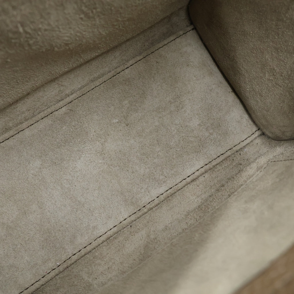 CELINE(セリーヌ) ラゲージ ナノ スリ ハンド ショルダーバッグ 2WAY カーフスキン レザー グレージュ 189243DRU.09SO レディース