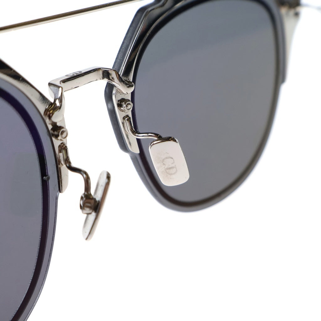 Dior HOMME(ディオールオム) メタルフレーム フラットレンズ サングラス アイウェア 65□11-155 ブラック/シルバー DIORCOMPOSIT1.F レディース