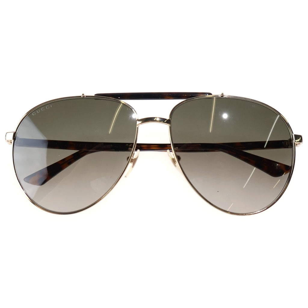 GUCCI(グッチ) ティアドロップ サングラス アイウェア 60□15-140 ブラウン GG0014S 002