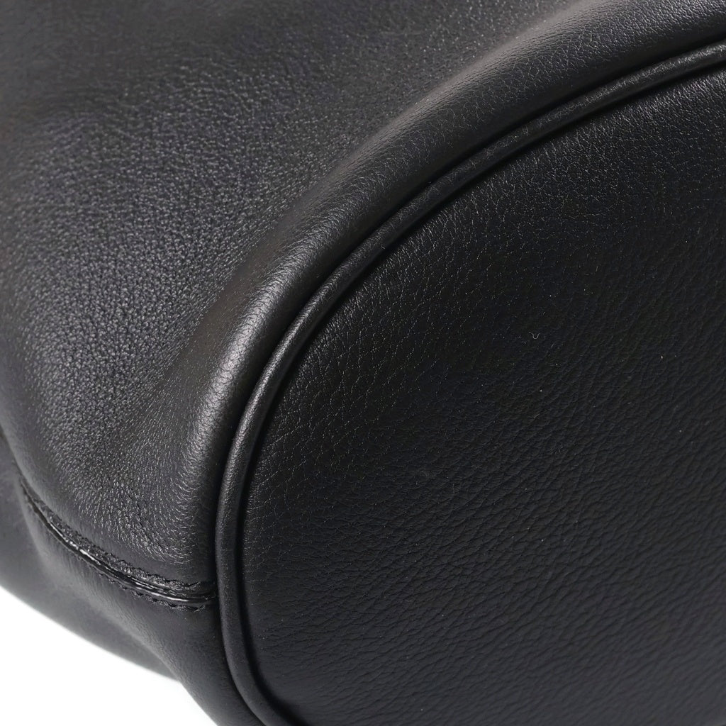 SAINT LAURENT PARIS(サンローランパリ) LE 5 A 7 ル サンカセット ホーボー ワンショルダーバッグ ブラック レザー 793088 ゴールド金具 レディース