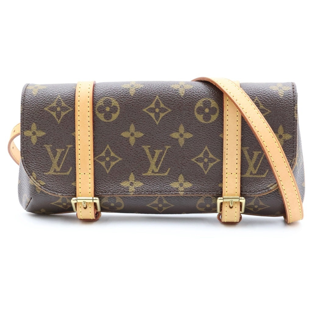 LOUIS VUITTON(ルイヴィトン) モノグラム ポシェットマレル ショルダーバッグ ボディバッグ ブラウン PVC×レザー M51159 レディース