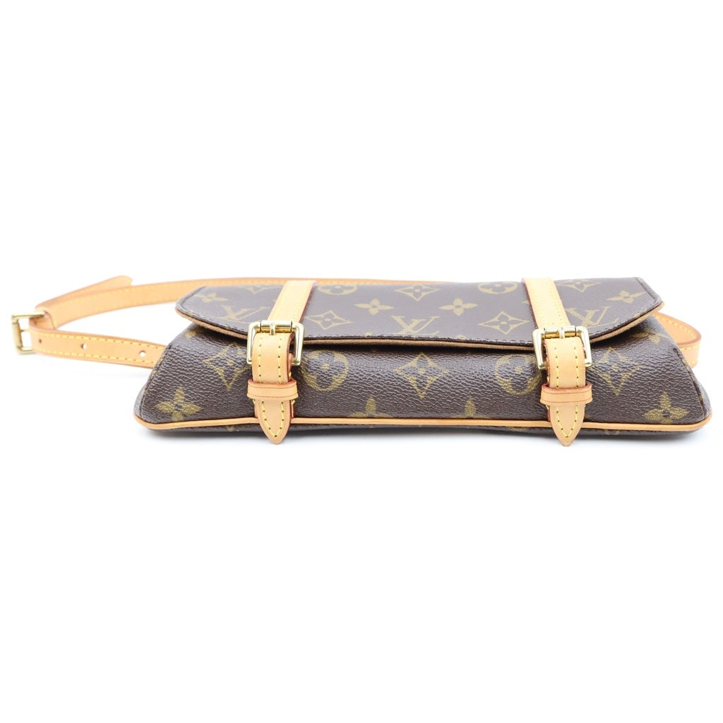 LOUIS VUITTON(ルイヴィトン) モノグラム ポシェットマレル ショルダーバッグ ボディバッグ ブラウン PVC×レザー M51159 レディース