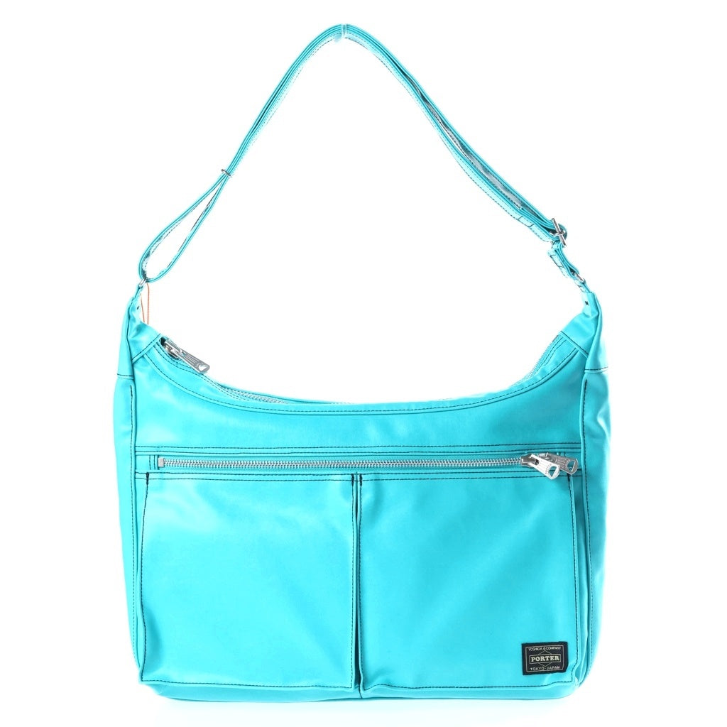 PORTER(ポーター) FREE STYLE BOAT SHOULDER BAG フリースタイル ボート ショルダーバッグ 90周年 ターコイズブルー ハンドバッグ トートバッグ ターコイズ 707-15164