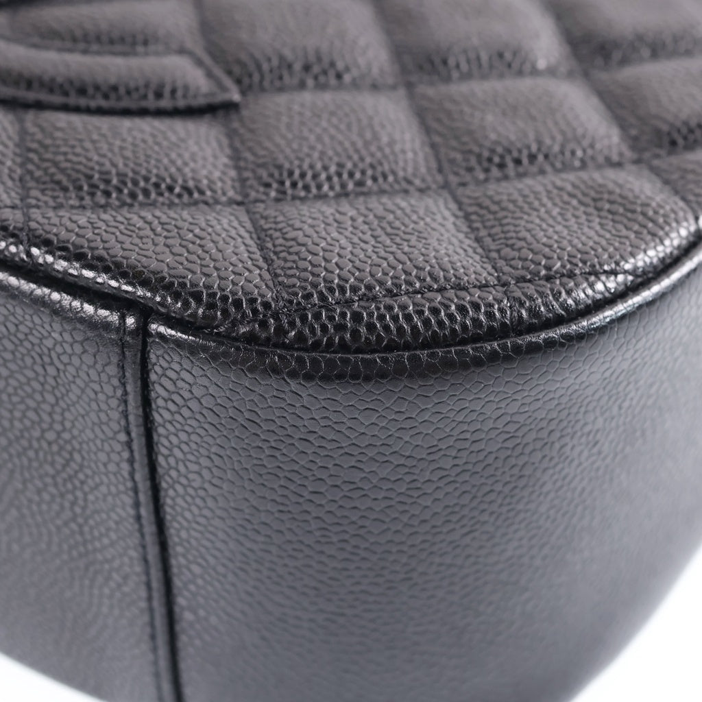 CHANEL(シャネル) マトラッセ ワンショルダー チェーン ショルダーバッグ ココマーク ゴールド金具 キャビアスキン ブラック A20993 レディース
