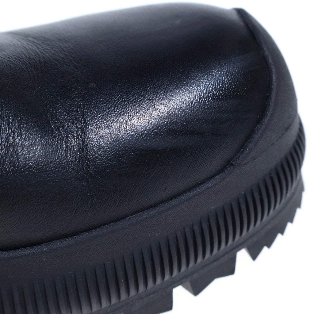 JIL SANDER +(ジルサンダープラス) チェルシー ブーツ サイド ゴア レザー ブラック レディース