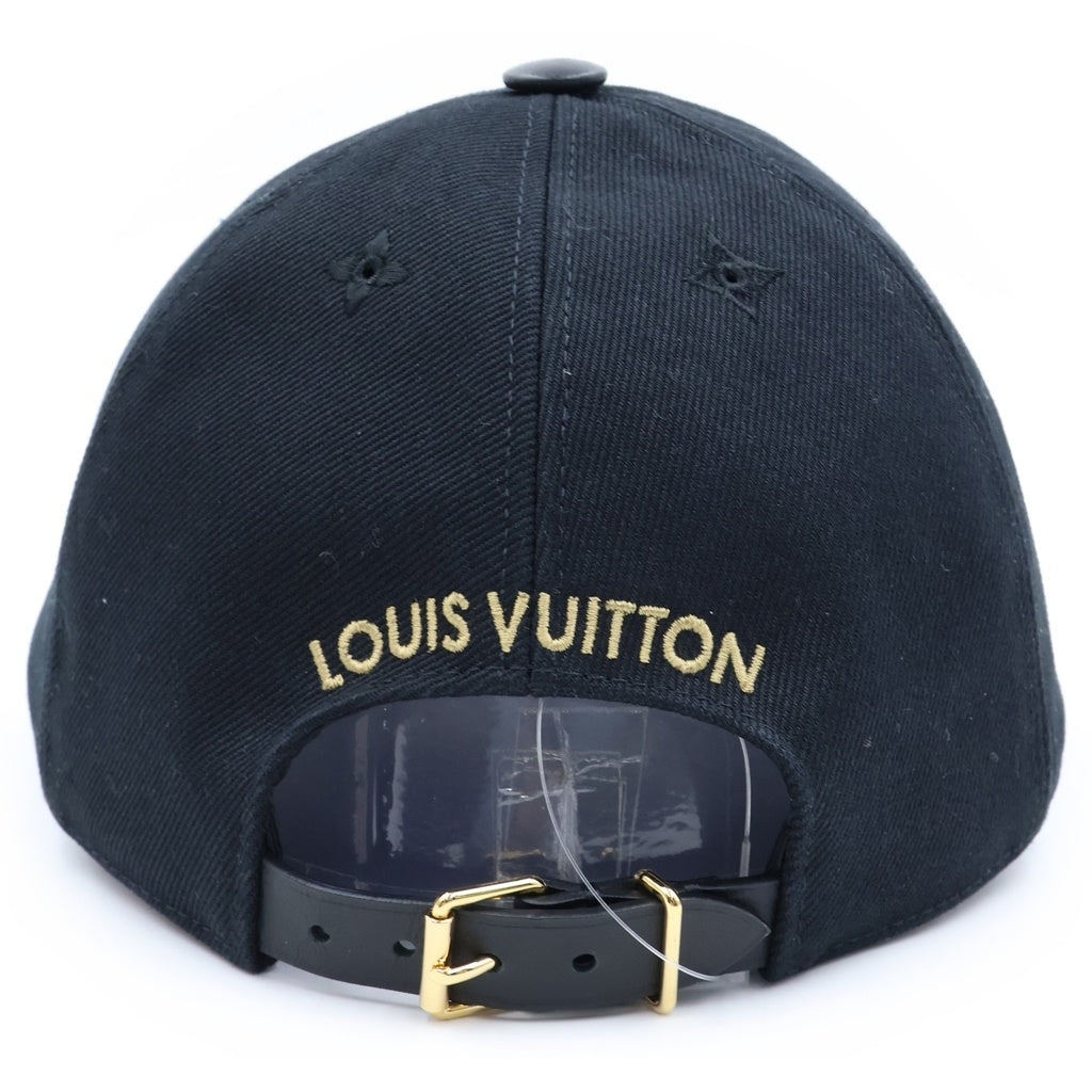 LOUIS VUITTON(ルイヴィトン) LV アイコニック キャップ コットン ブラック M7050L