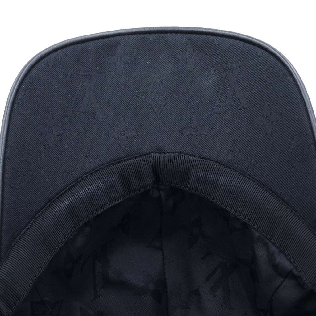 LOUIS VUITTON(ルイヴィトン) LV アイコニック キャップ コットン ブラック M7050L