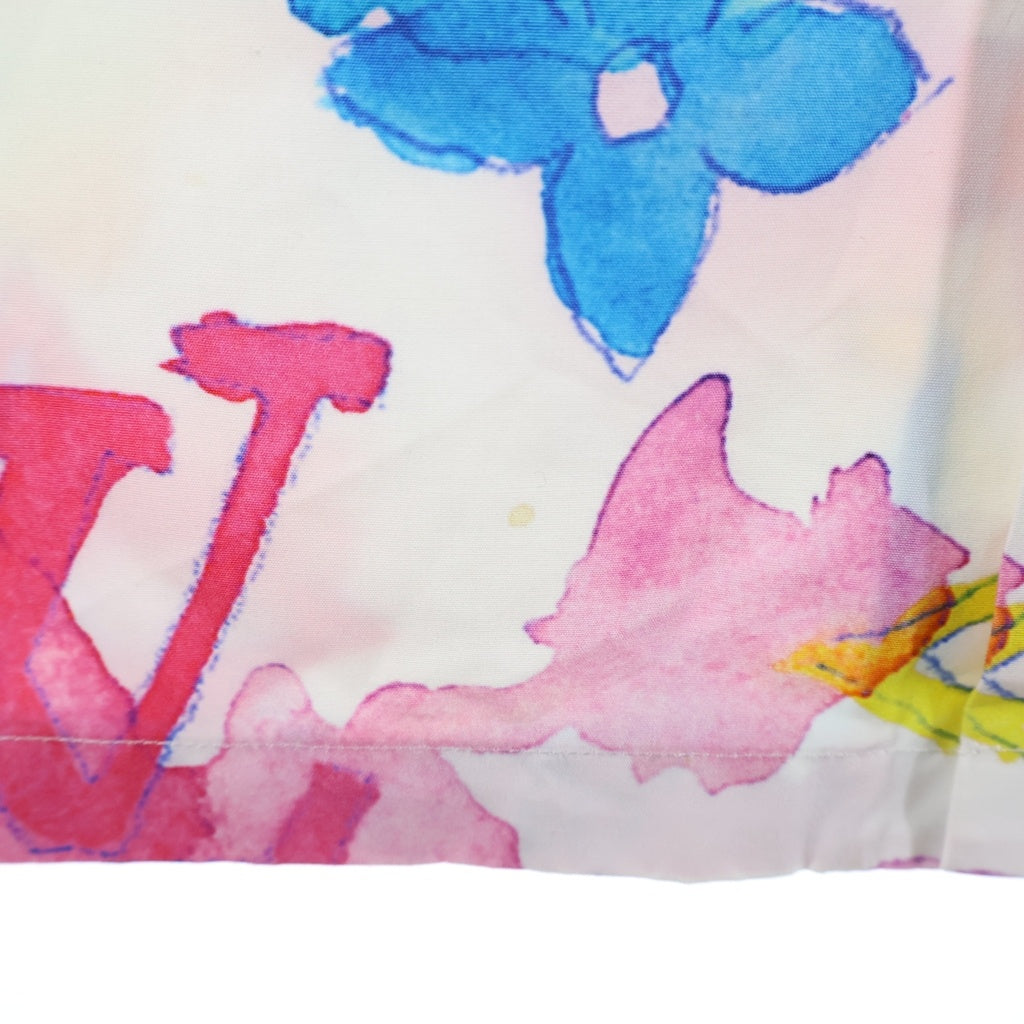 LOUIS VUITTON(ルイヴィトン) 21SS マルチモノグラム ウォーターカラー 半袖シャツ オープンカラー コットン マルチカラー RM211V BT3 HLS02W