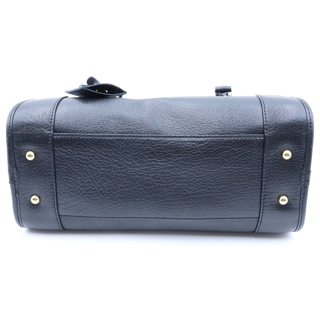 LOEWE(ロエベ) アマソナ28 ハンドバッグ ボストンバッグ ブラック レザー ゴールド金具 レディース