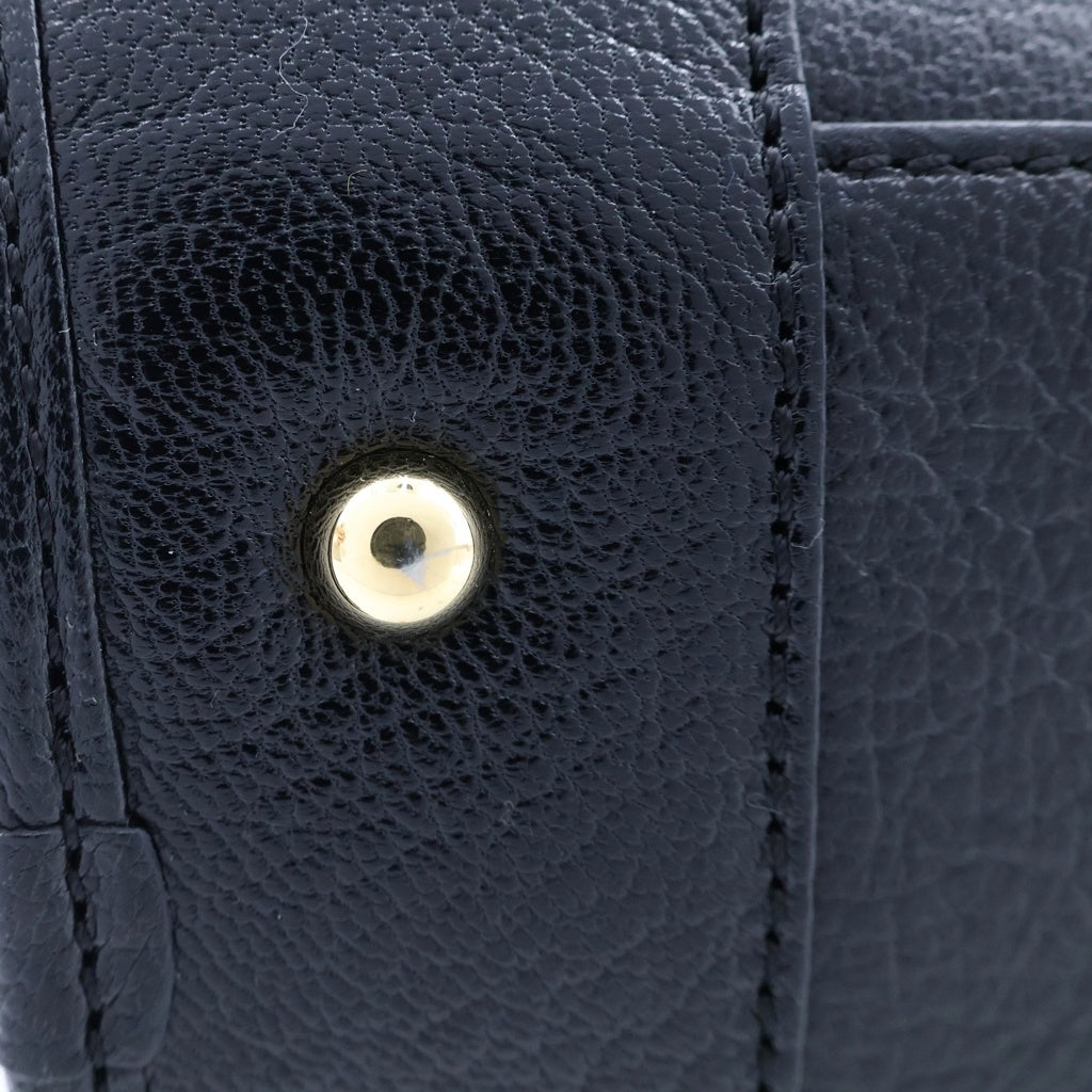 LOEWE(ロエベ) アマソナ28 ハンドバッグ ボストンバッグ ブラック レザー ゴールド金具 レディース
