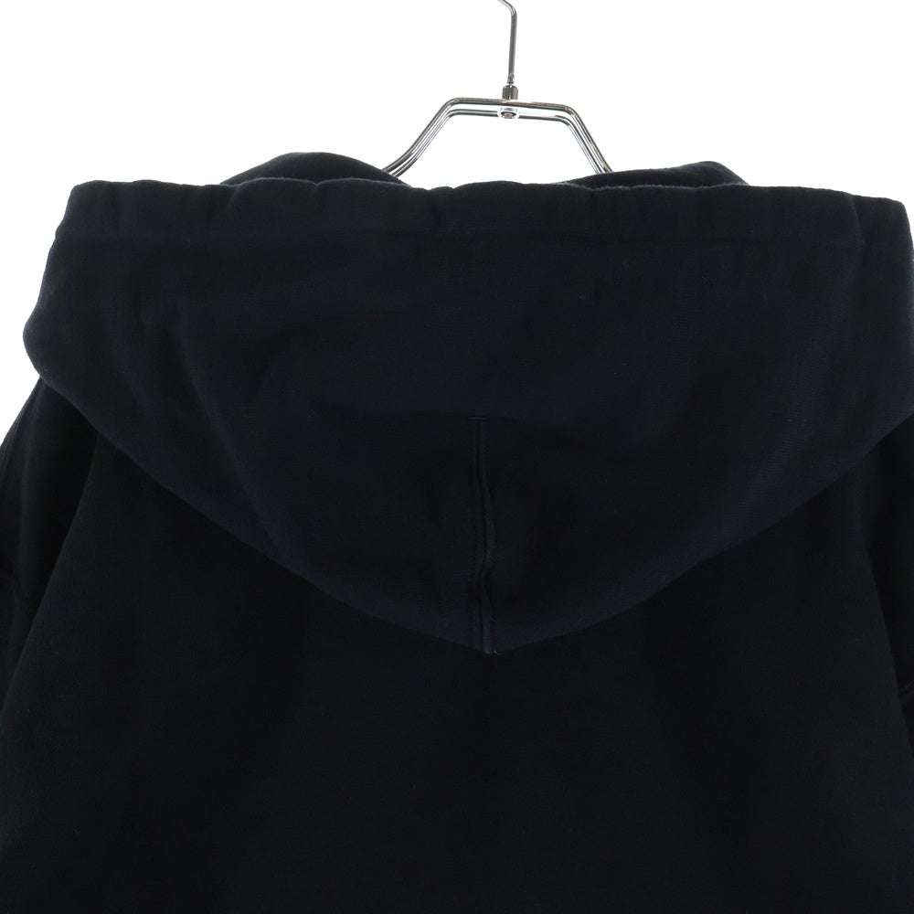 JIL SANDER(ジルサンダー) 25SS ロゴプリント スウェットプルオーバーパーカー J47GU0129 ブラック
