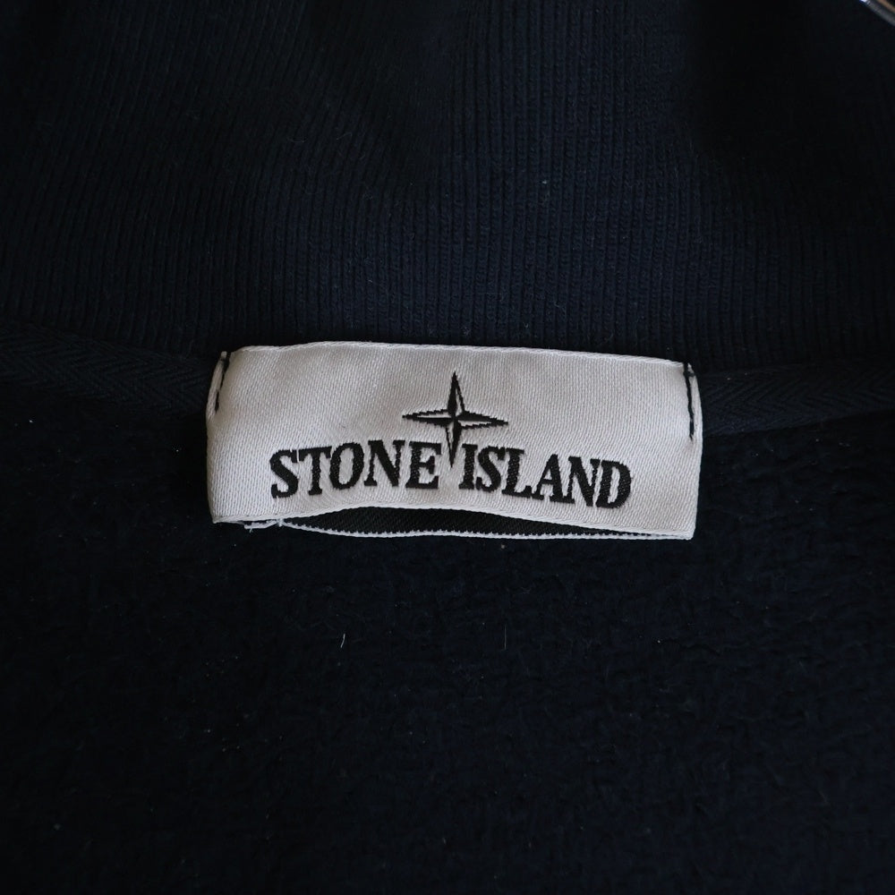 STONE ISLAND(ストーンアイランド) 24AW Half Zip Sweatshirt 811563420 ハーフジップスウェットトレーナー ブラック