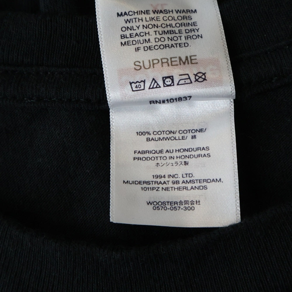 SUPREME(シュプリーム) 25AW Wu-Tang Clan RZA Tee ウータン クラン クルーネック半袖Tシャツ カットソー ブラック