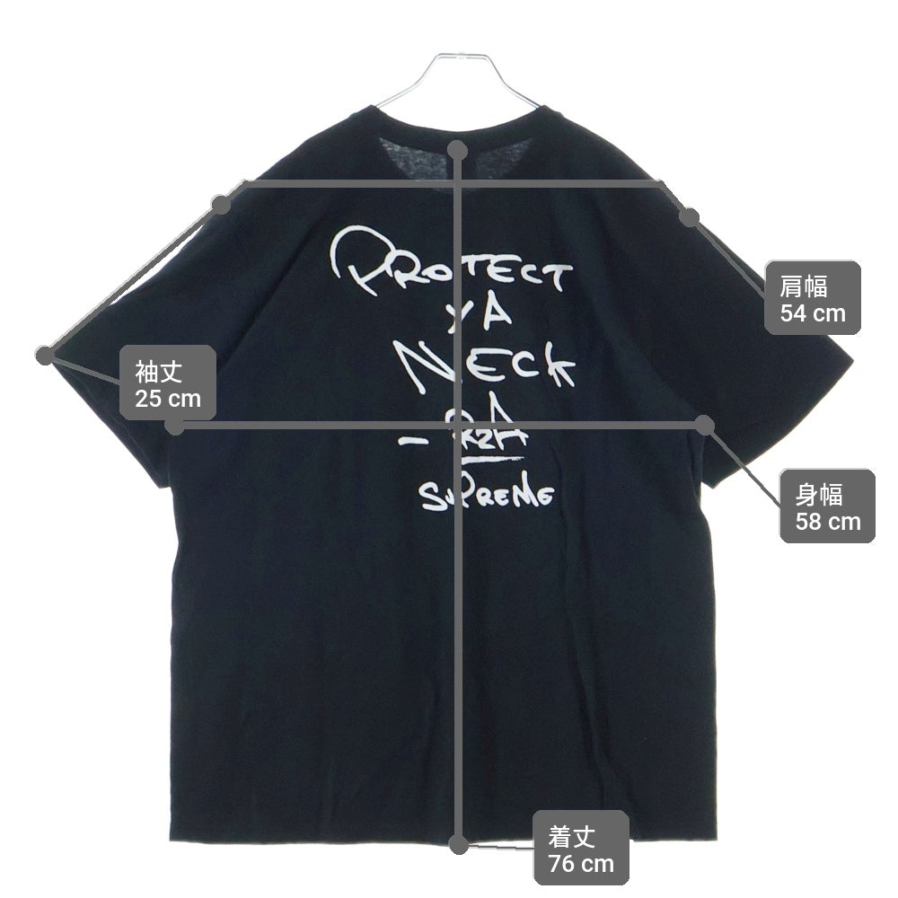 SUPREME(シュプリーム) 25AW Wu-Tang Clan RZA Tee ウータン クラン クルーネック半袖Tシャツ カットソー ブラック