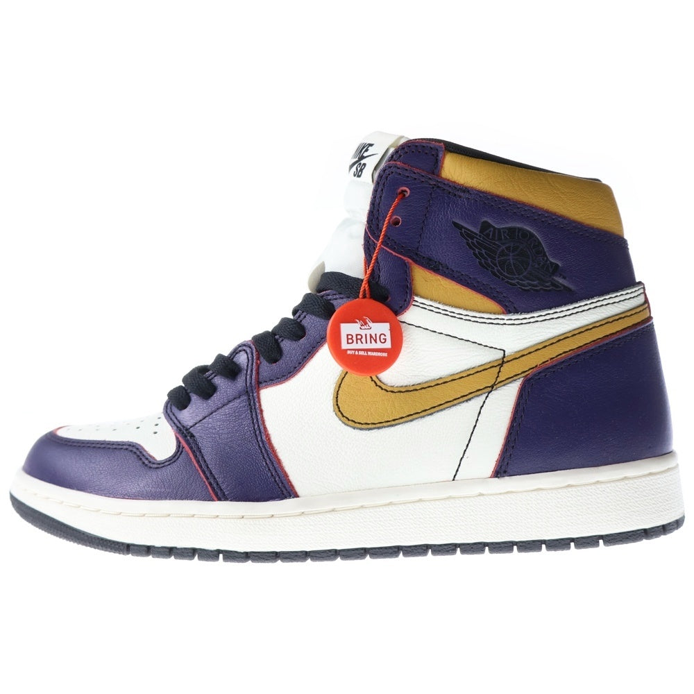 NIKE(ナイキ) AIR JORDAN 1 RETRO HIGH LA TO CHICAGO エアジョーダン1 エルエー トゥー シカゴ ハイカットスニーカー イエロー/パープル US10/28.0cm CD6578-507