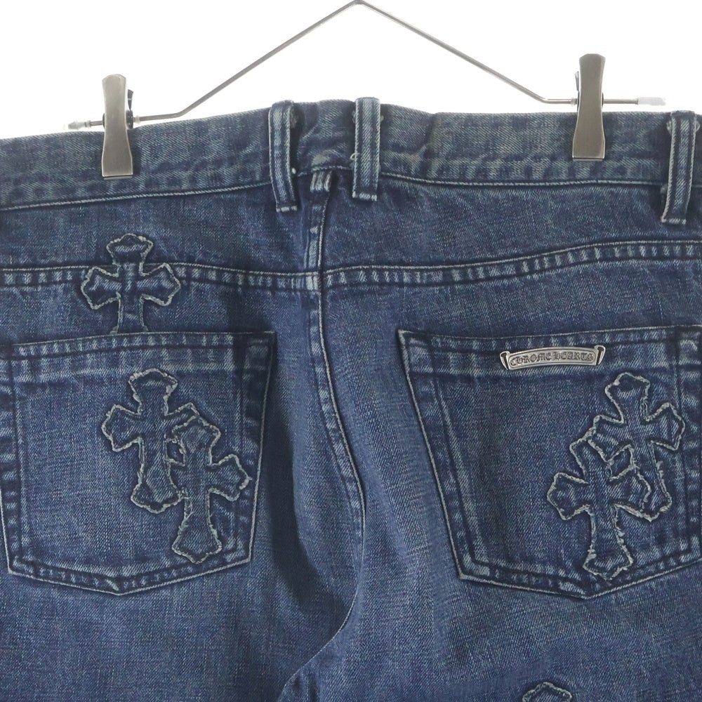 CHROME HEARTS(クロムハーツ) JEAN STRTLG FBRC デニムクロスパッチ デニムパンツ インディゴ