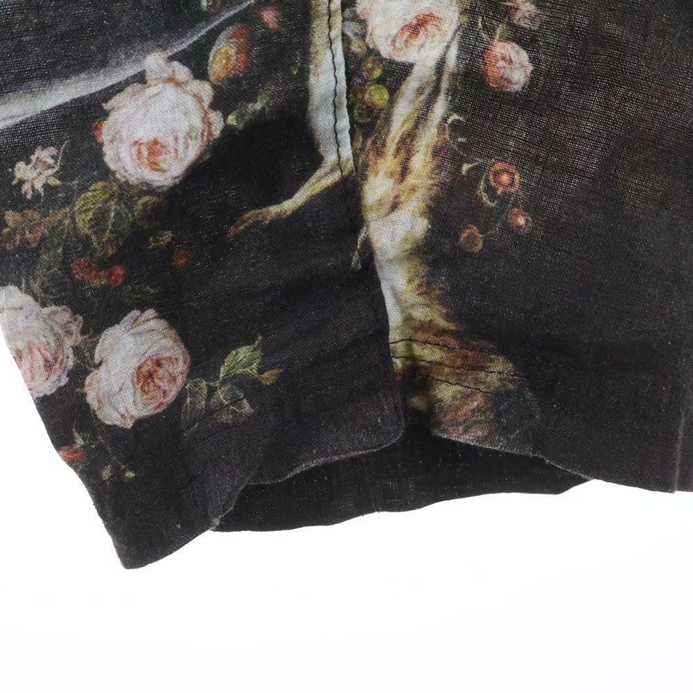 UNDERCOVER(アンダーカバー) 26SS EMMA総柄 リネン イージーパンツ FLOWERPANTS BLK 黒