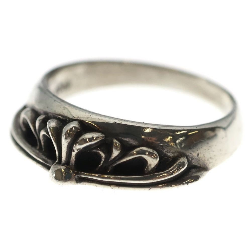 CHROME HEARTS(クロムハーツ) HALF Classic Floral CROSS RING ハーフ クラシック フローラルクロスリング シルバー