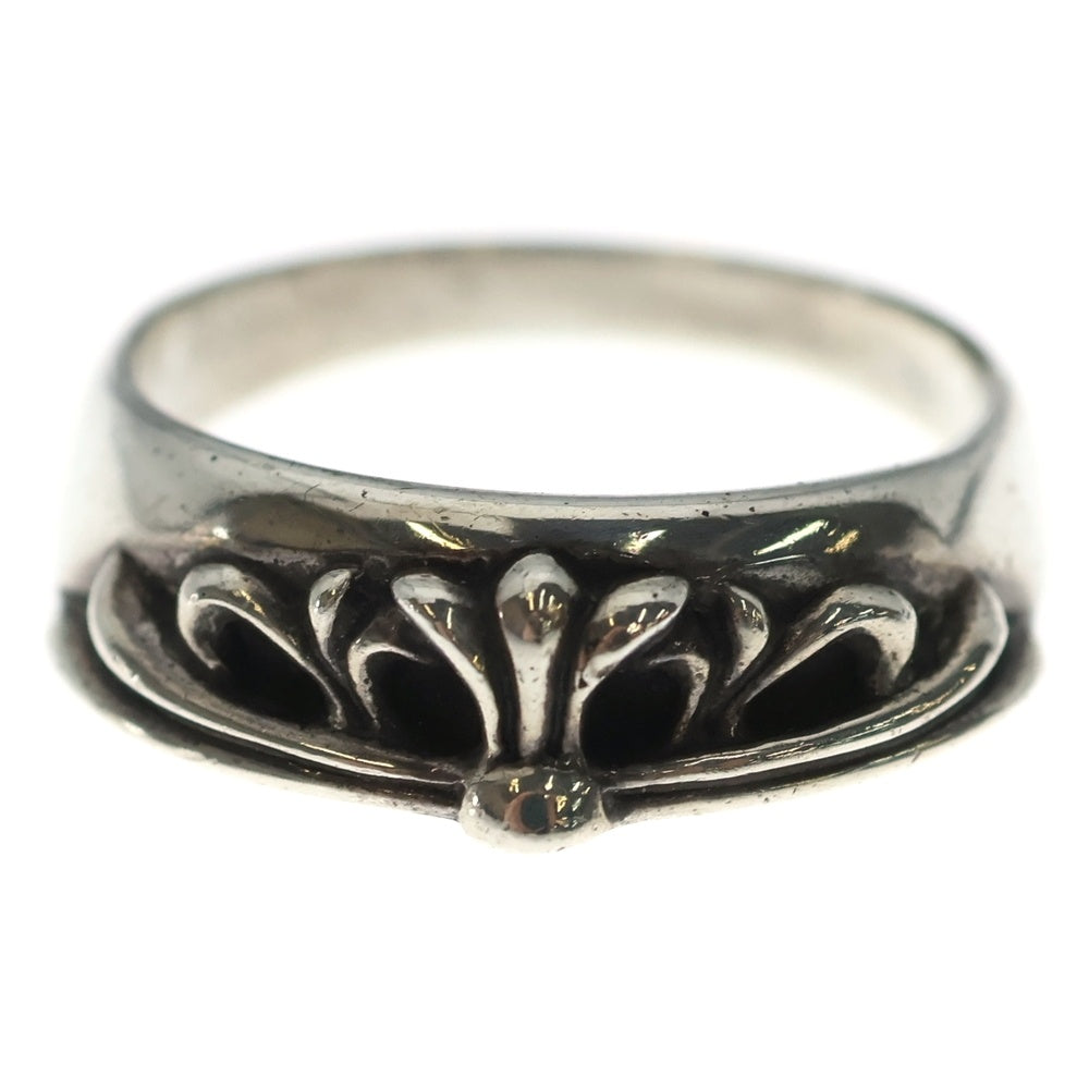 CHROME HEARTS(クロムハーツ) HALF Classic Floral CROSS RING ハーフ クラシック フローラルクロスリング シルバー