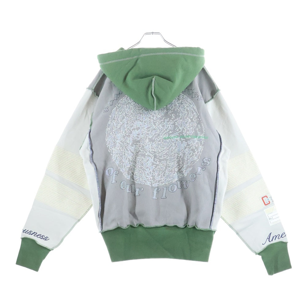 Advisory Board Crystals(アドバイザリー ボード クリスタルズ) 23AW American Consciousness Hoodie アメリカン コンシャスネス フーディー グレー/グリーン