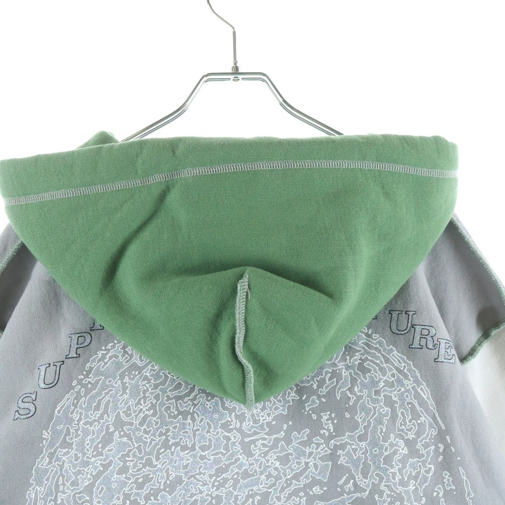 Advisory Board Crystals(アドバイザリー ボード クリスタルズ) 23AW American Consciousness Hoodie アメリカン コンシャスネス フーディー グレー/グリーン