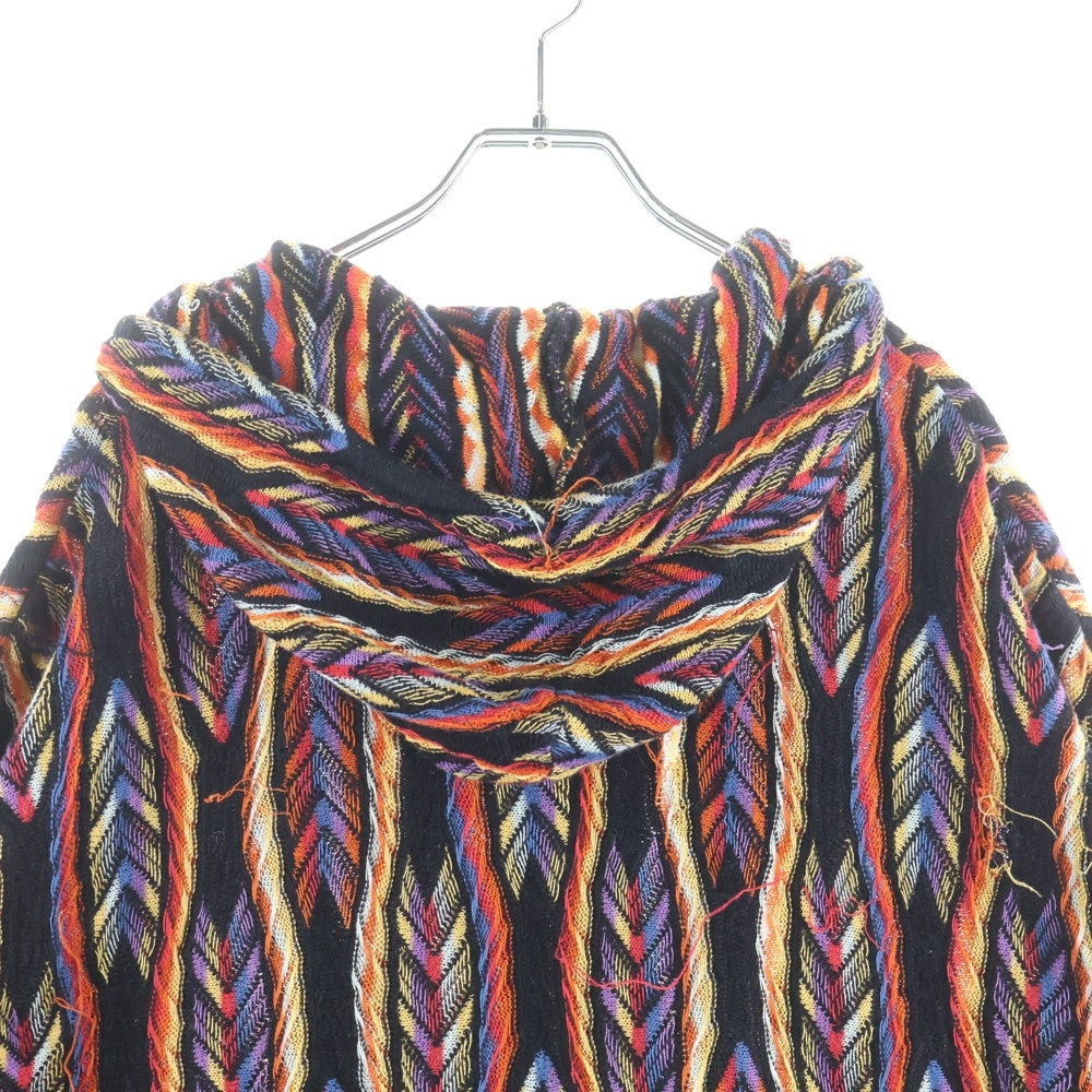 COOGI(クージー) 3D DESIGN KNIT SWEATER ジップアップ ニット フーディー マルチ