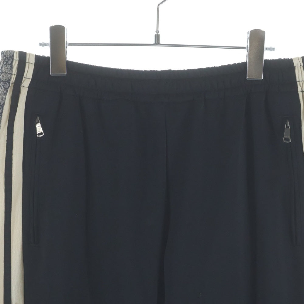 GUCCI(グッチ) Oversize Technical Jersey Jogging Pant オーバーサイズテクニカルジャージートラックロングパンツ ブラック