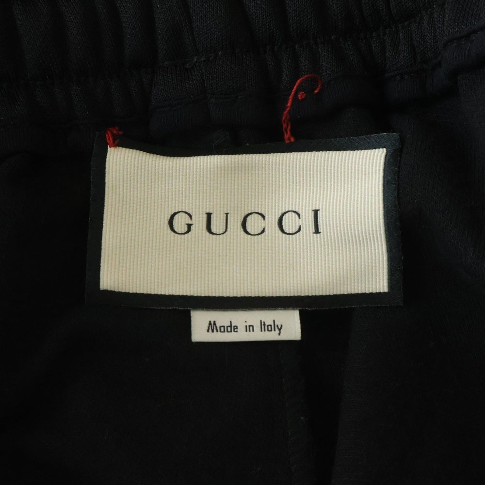 GUCCI(グッチ) Oversize Technical Jersey Jogging Pant オーバーサイズテクニカルジャージートラックロングパンツ ブラック