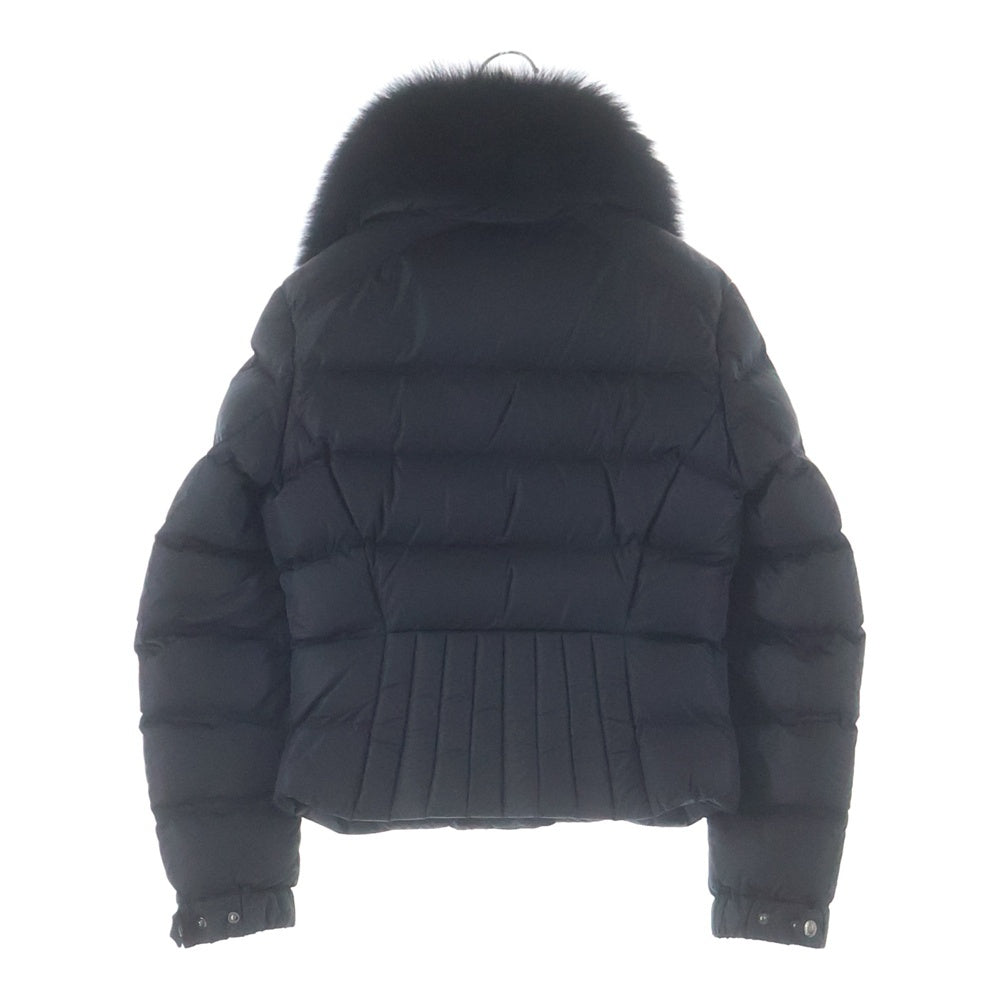 PRADA(プラダ) ブルー ライダースダウンジャケット トライアングルロゴ アウター ナイロン ブラック 29X510 レディース