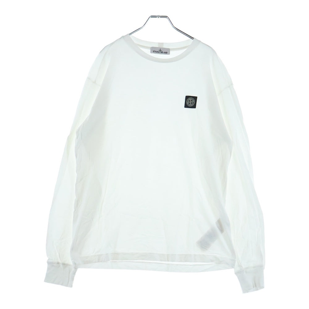 STONE ISLAND(ストーンアイランド) LONG SLEEVE SHIRT 101522713 ロゴワッペン付き 長袖 Tシャツ カットソー ホワイト