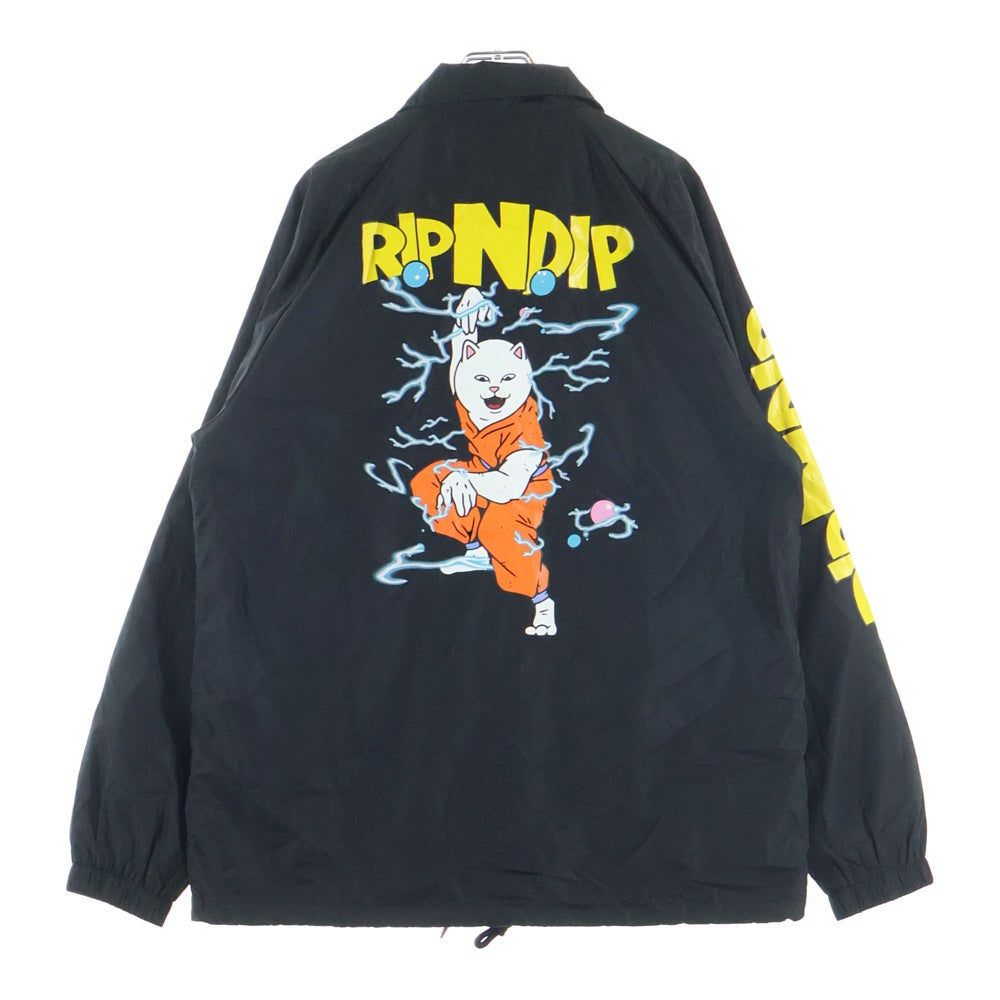 RIPN DIP(リップンディプ) Super Sanerm Coaches Jacket ナイロン コーチジャケット ブラック