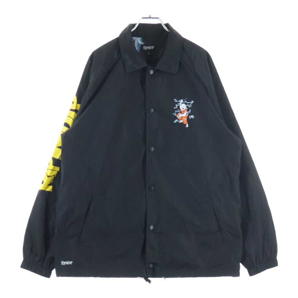 RIPN DIP(リップンディプ) Super Sanerm Coaches Jacket ナイロン コーチジャケット ブラック