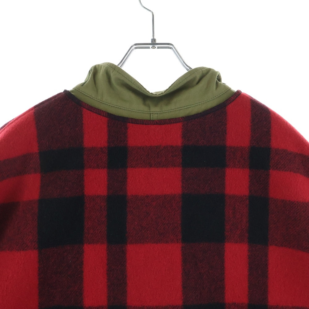COMME des GARCONS JUNYA WATANABE MAN(コムデギャルソンジュンヤワタナベマン) 25AW ×FILSON フィルソン チェック柄 パーカー ミリタリーコート WP-C016 レッド/グリーン
