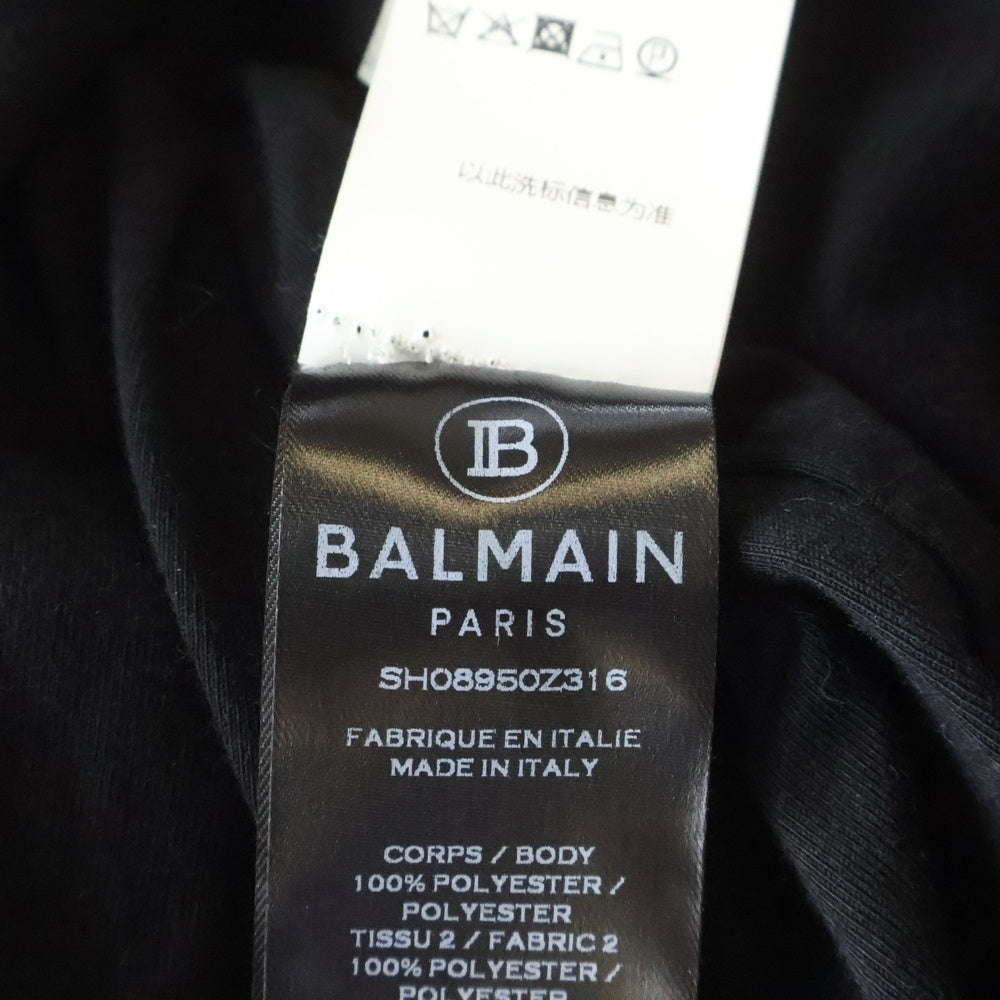 BALMAIN(バルマン) Track Jacket SH08950Z316 バックデザイン ジップアップ ブルゾン ジャケット ブラック