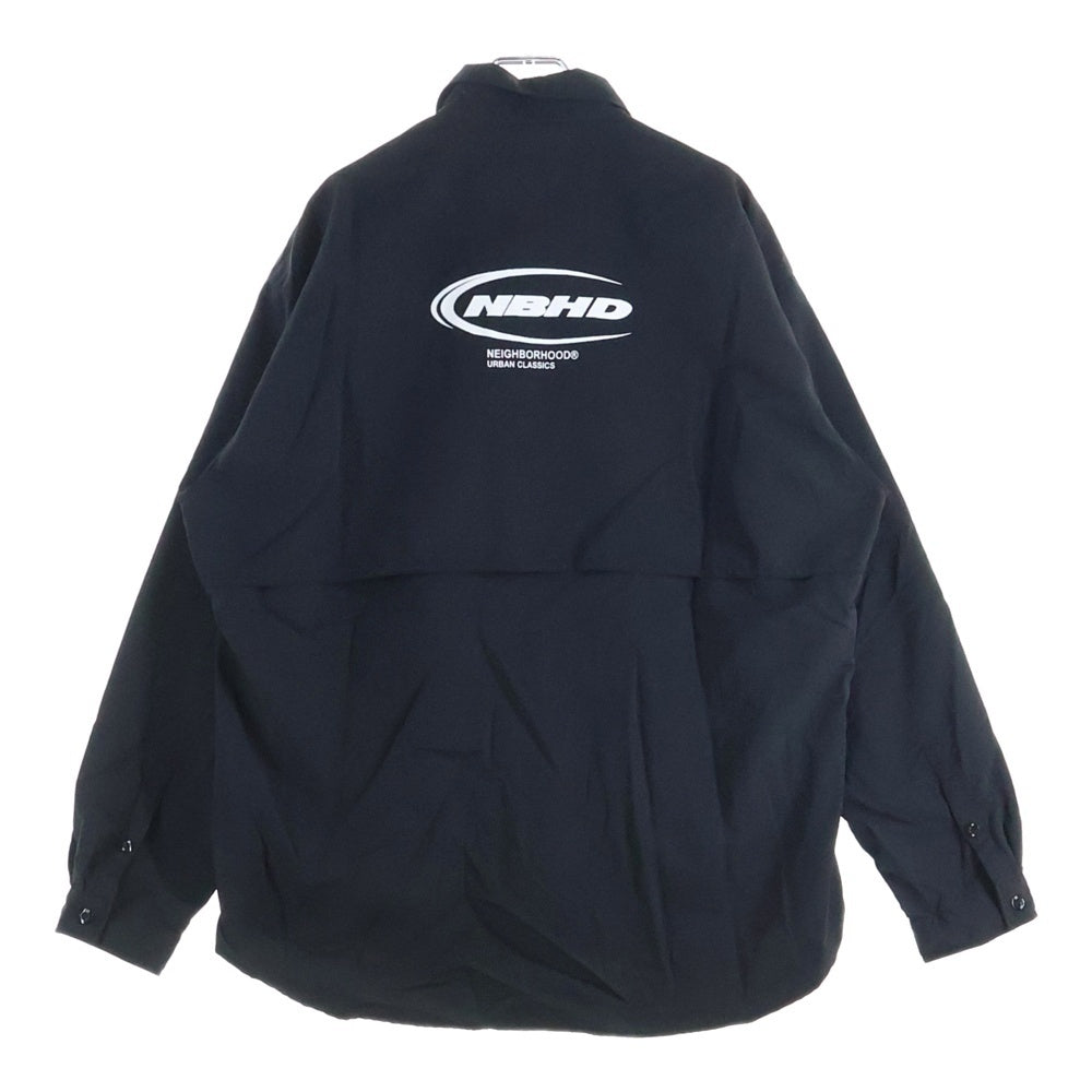 NEIGHBORHOOD(ネイバーフッド) 25SS VENTILATION FIELD SHIRT ベンチレーションフィールド シャツ ナイロンシャツ ブラック