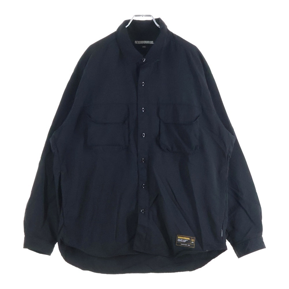NEIGHBORHOOD(ネイバーフッド) 25SS VENTILATION FIELD SHIRT ベンチレーションフィールド シャツ ナイロンシャツ ブラック