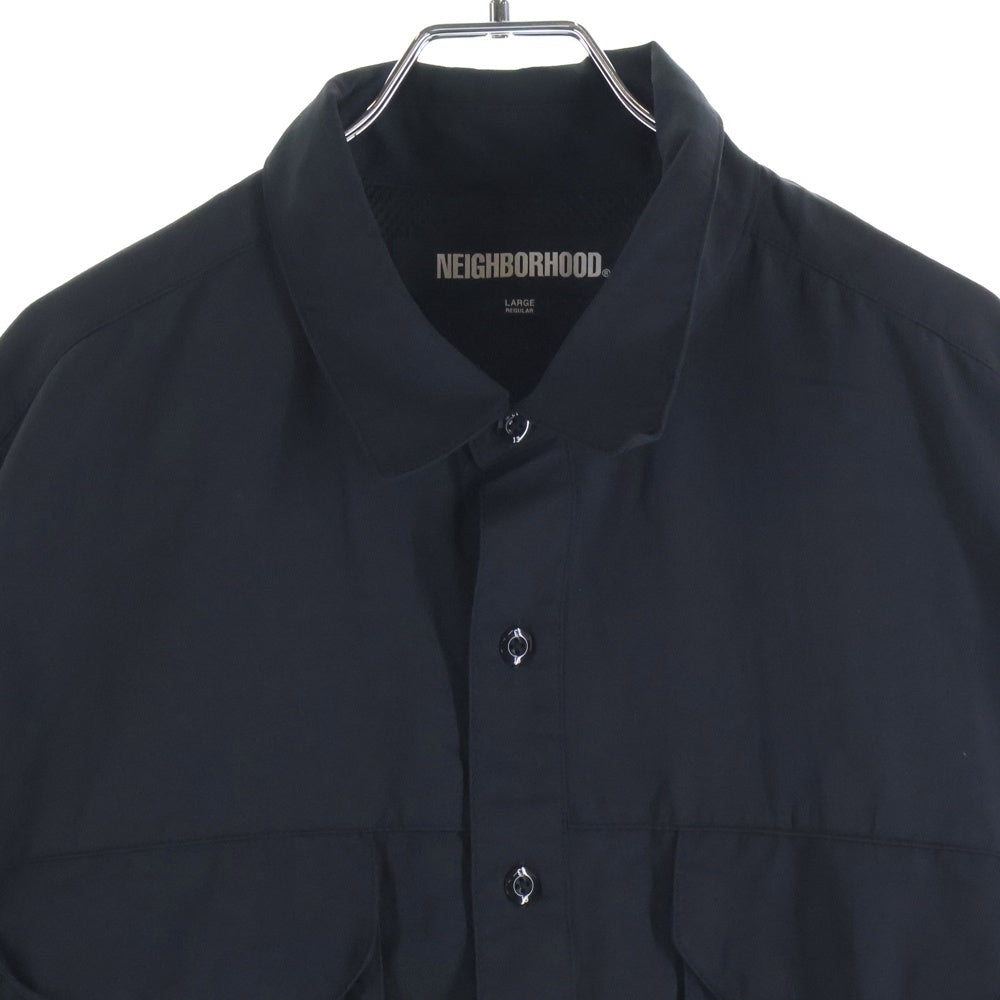 NEIGHBORHOOD(ネイバーフッド) 25SS VENTILATION FIELD SHIRT ベンチレーションフィールド シャツ ナイロンシャツ ブラック