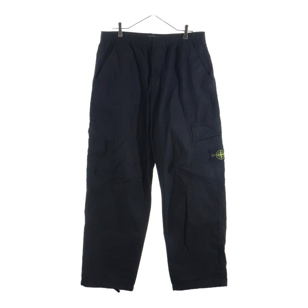 STONE ISLAND(ストーンアイランド) リップストップ TC ルーズフィット カーゴパンツ ブラック K1S153100022S0063